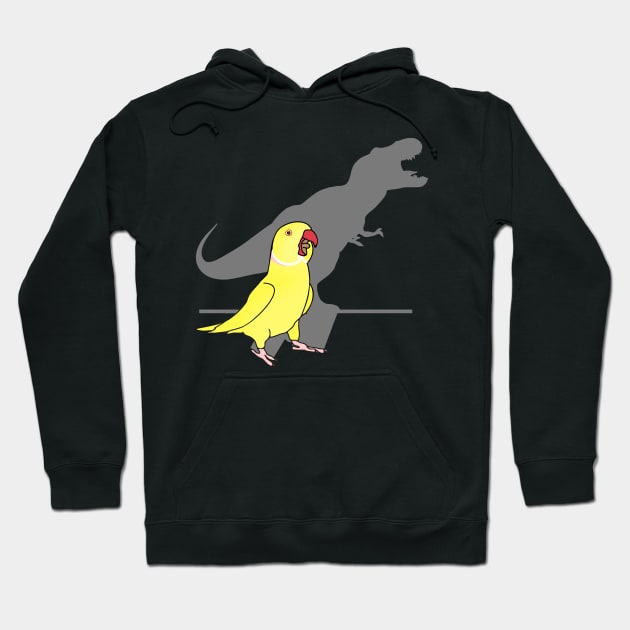 T-rex yellow indian ringneck Hoodie by FandomizedRose